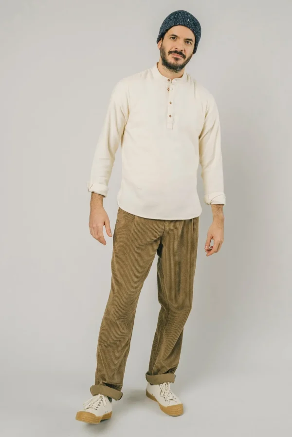 Herren Cordsamthose Beige