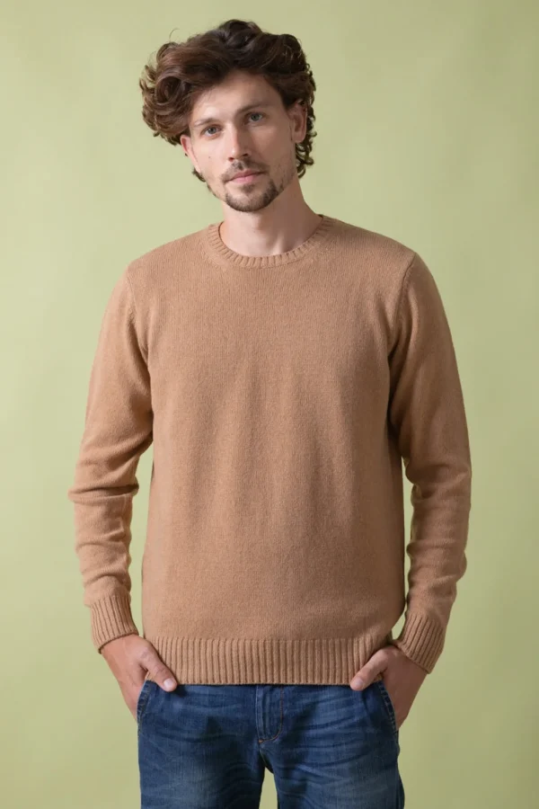 Herren Kaschmirpullover Romeo Beige