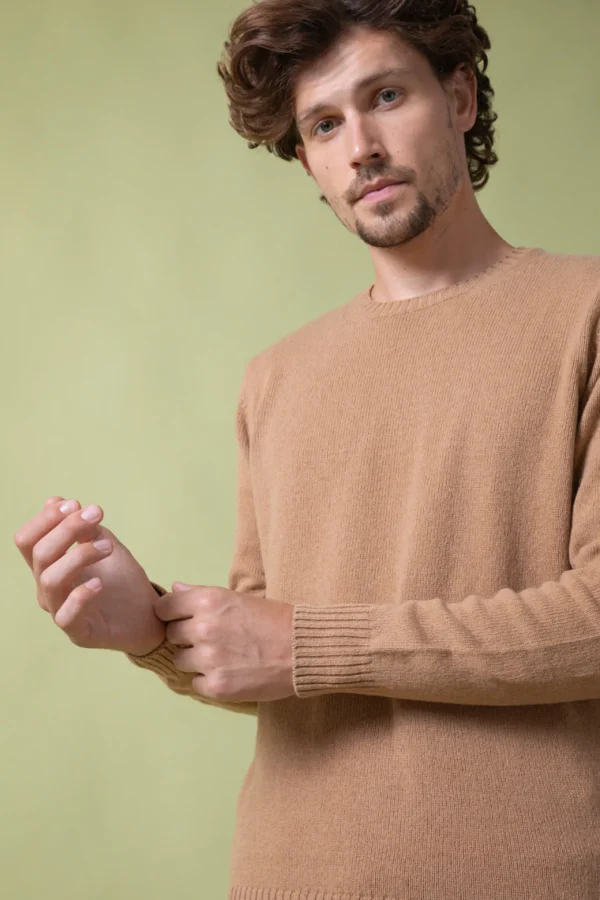 Herren Kaschmirpullover Romeo Beige