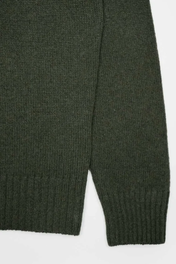 Herren Kaschmirpullover Romeo Waldgrün