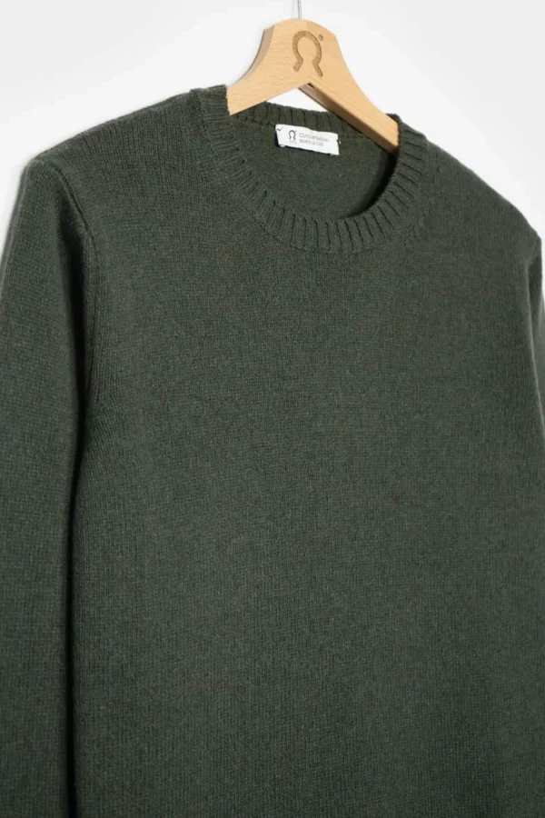 Herren Kaschmirpullover Romeo Waldgrün