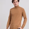 Herren Rollkragenpullover aus Kaschmir Alberto Beige