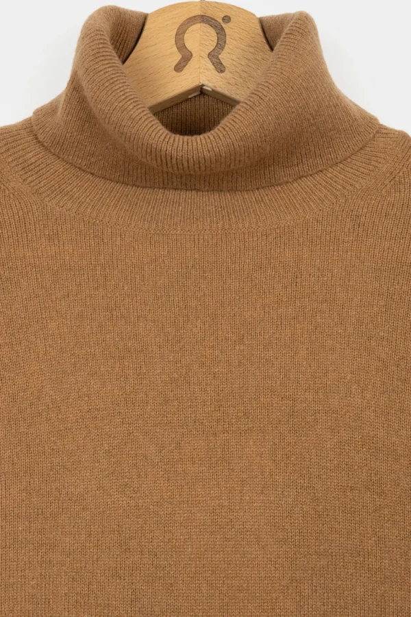 Herren Rollkragenpullover aus Kaschmir Alberto Beige