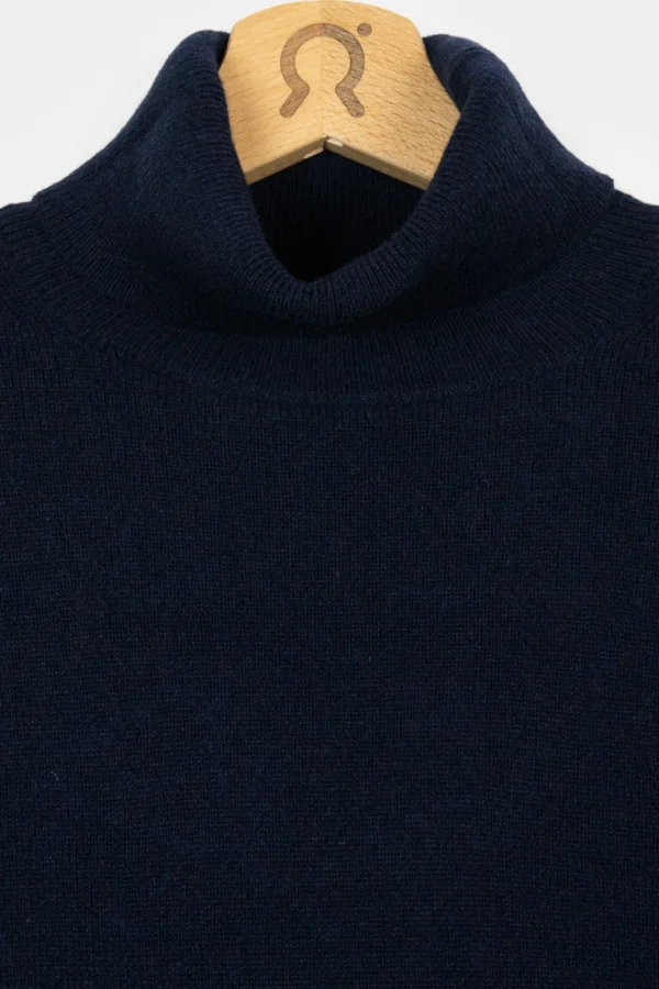 herren Rollkragenpullover Alberto Marinenblau