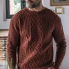 Herren Strickpullover Véritable Terracotta