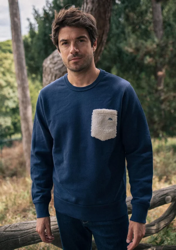 Herren Sweatshirt Atlas marineblau