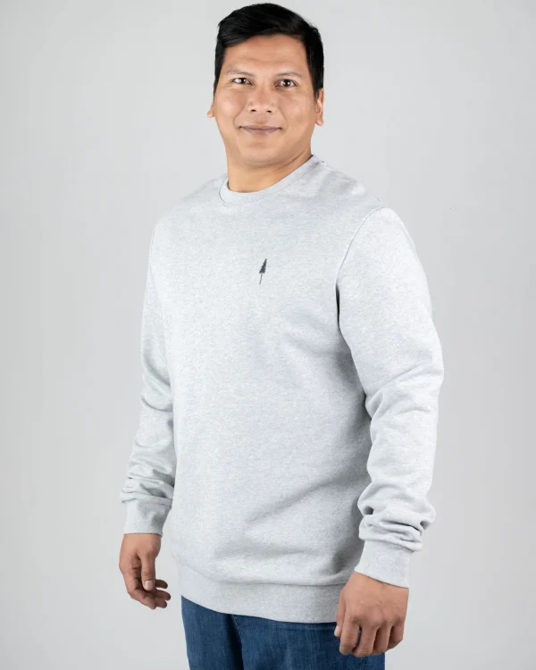 Herren Sweatshirt aus Bio-Baumwolle TreeSweater Grau