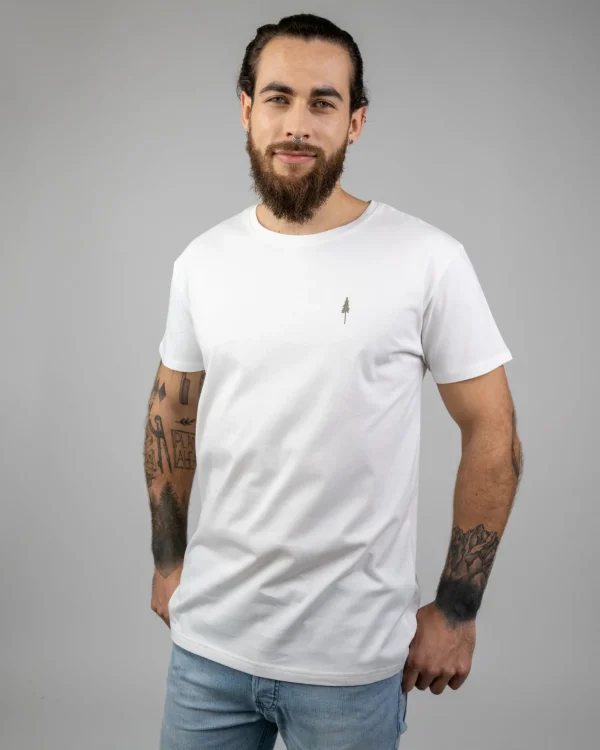 Herren T-Shirt aus Bio-Baumwolle Treeshirt Weiss