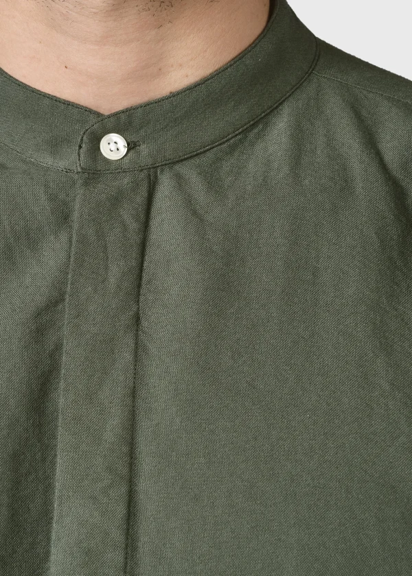 Herrenhemd mit Stehkragen Simon Olive