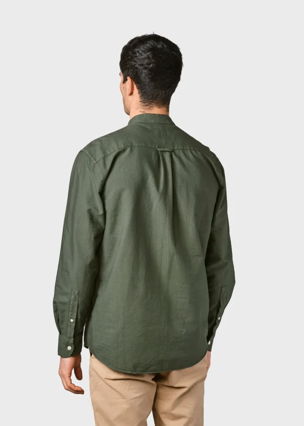 Herrenhemd mit Stehkragen Simon Olive