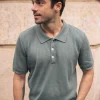 Herren-Poloshirt aus Bio-Baumwolle Dune Eucalyptus