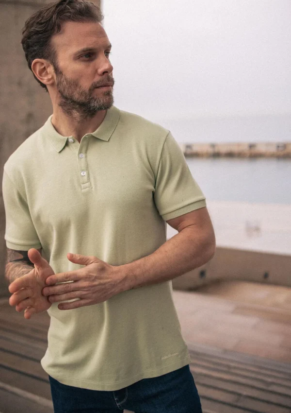 Herren-Poloshirt aus Bio-Baumwolle Amical Green