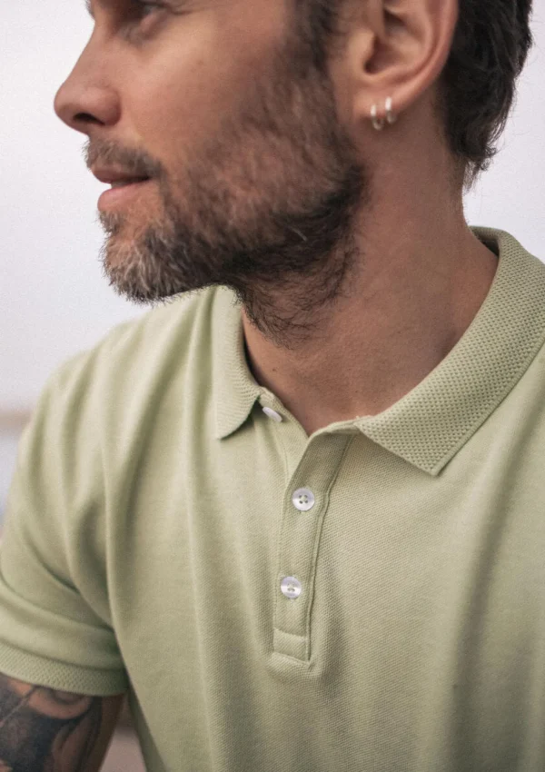 Herren-Poloshirt aus Bio-Baumwolle Amical Green