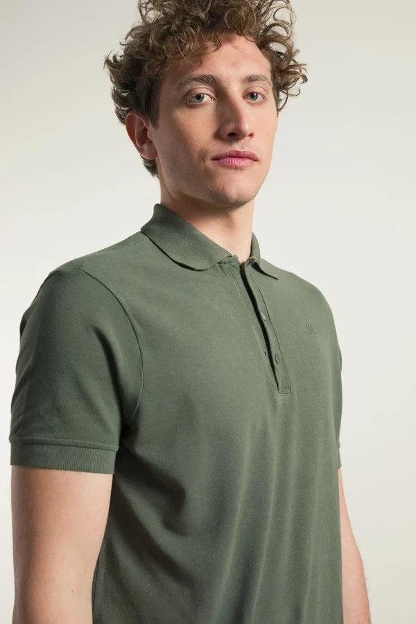 Herren-Poloshirt Felice Olivgrün