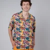 Herren-Sommerhemd Aloha Yellow
