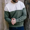 Herren-Sweatshirt aus Bio-Baumwolle Climat Khaki