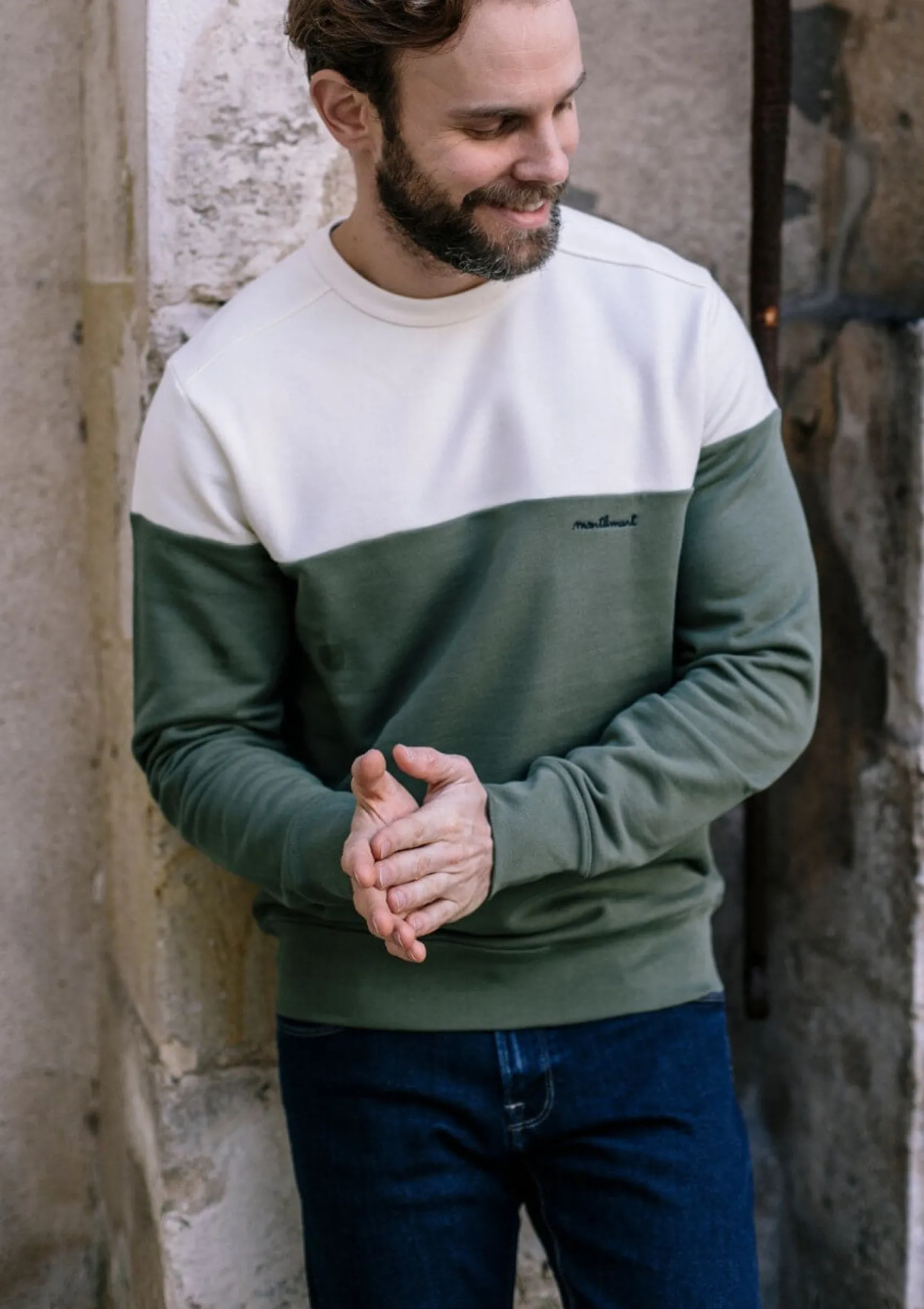 herrensweatshirt_aus_biob_0.webp Herren-Sweatshirt aus Bio-Baumwolle Climat Khaki