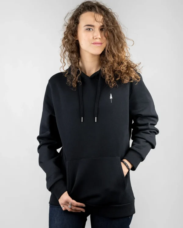 Hoodie aus Bio-Baumwolle TreeHoodie Schwarz
