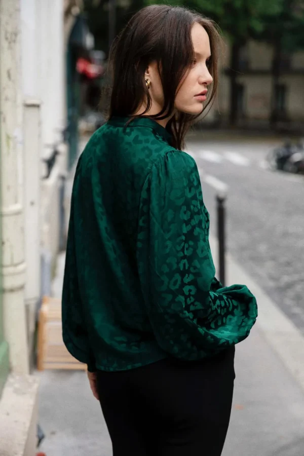 Hortensia Grün Bluse