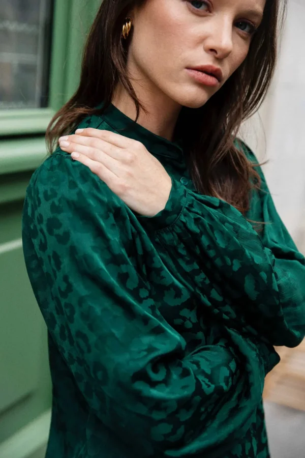 Hortensia Grün Bluse