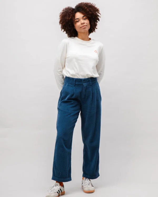 Indigo Damen-Cordhose