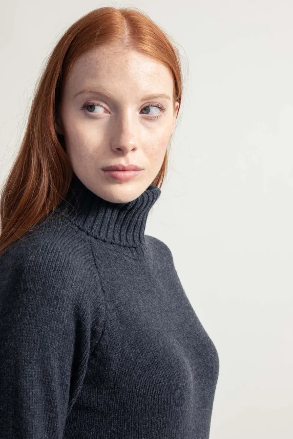 Kaschmir Rollkragen-Pullover Susanna Grau