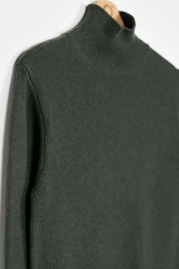 Kaschmir Rollkragen-Pullover Ada Waldgrün