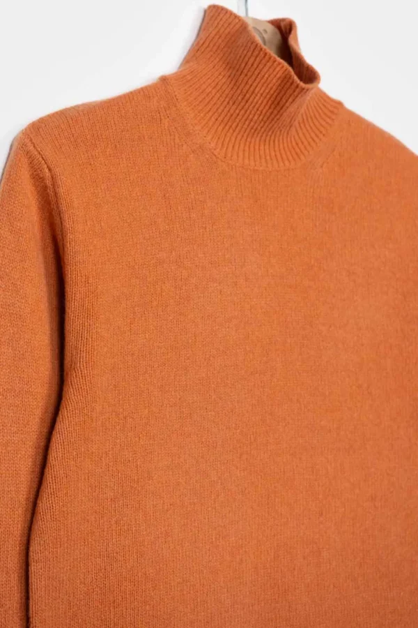Kaschmir Rollkragen-Pullover Ada Orange