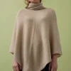 Kaschmirponcho Elisabetta Beige