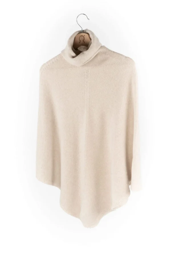 Kaschmirponcho Elisabetta Beige