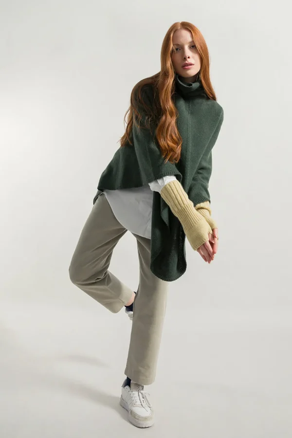 Kaschmirponcho Elisabetta Green