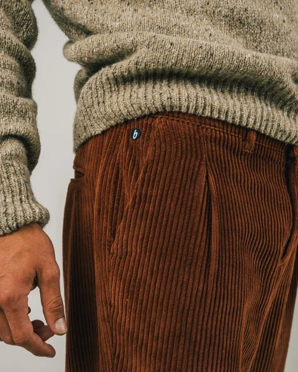 Kupferfarbene Cordhose für Herren