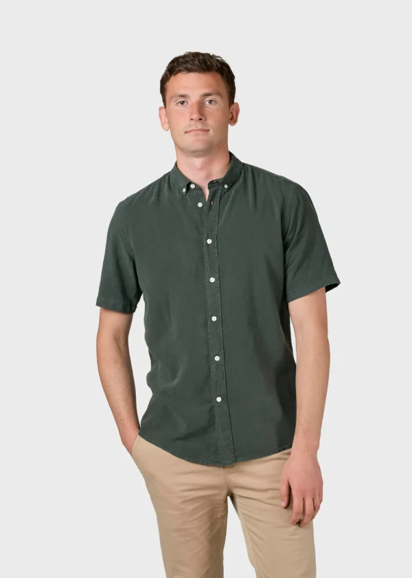 Kurzarmhemd Mikkel Olive