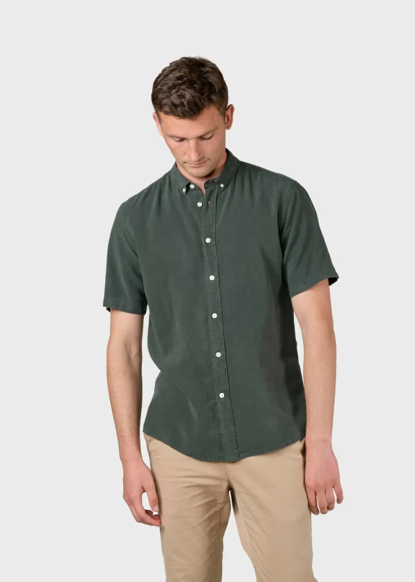 Kurzarmhemd Mikkel Olive