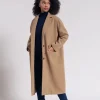 Langer Damenmantel MARA in Beige