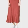 Langer Lyocellrock Nora Terracotta