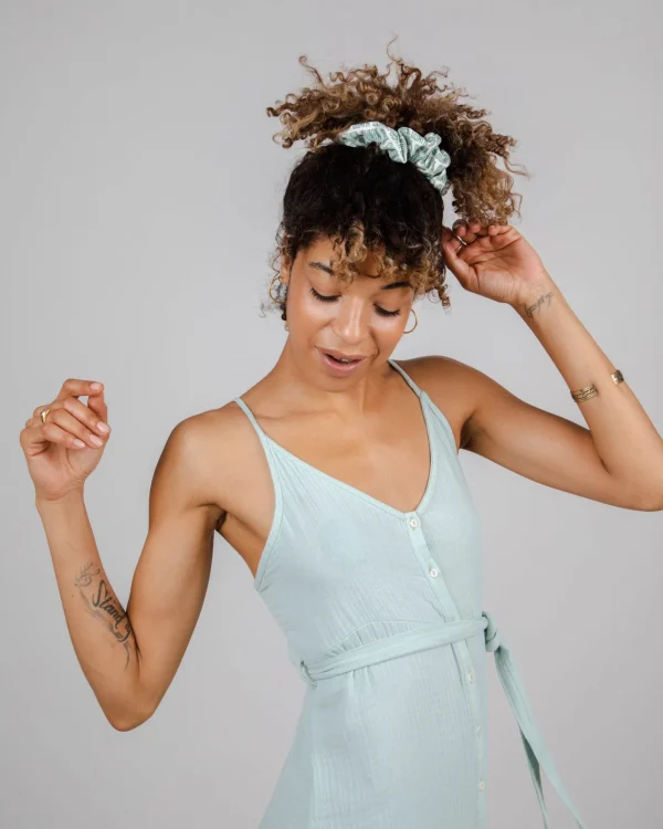 Langes Sommerkleid Hellgrün