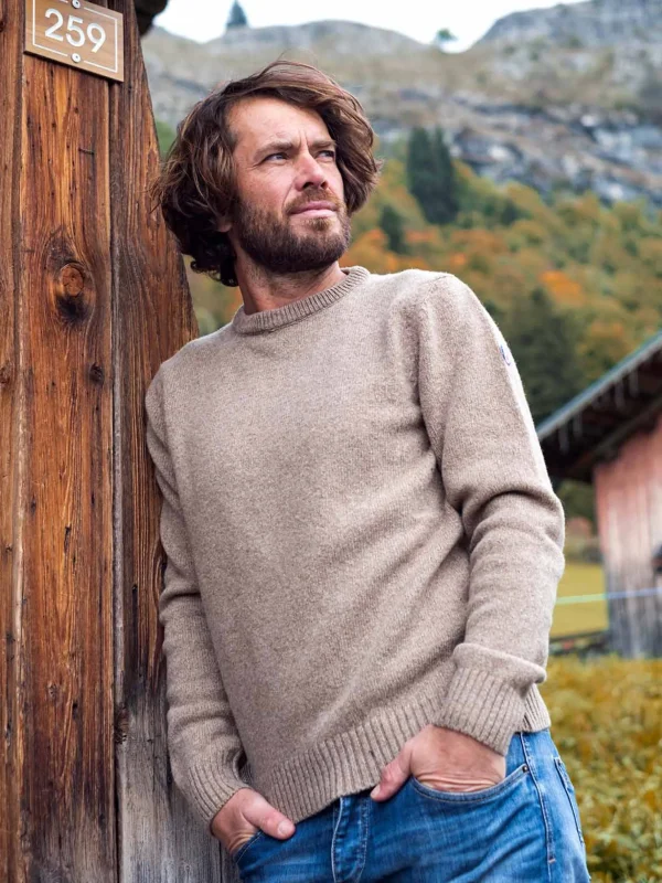 Le Frileux Naturel Unisex-Merinopullover