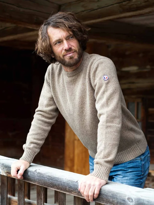 Le Frileux Naturel Unisex-Merinopullover