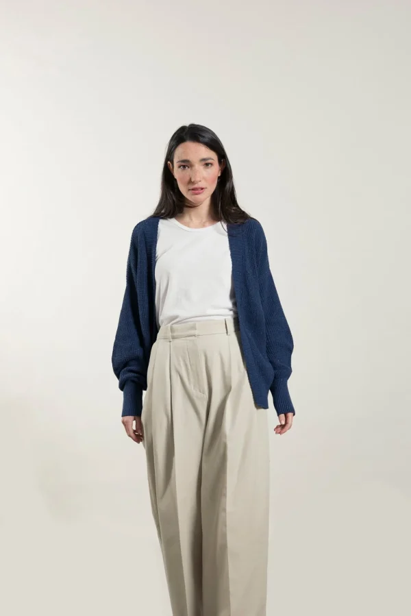 Leichte Damen-Cardigan Cara Dunkelblau