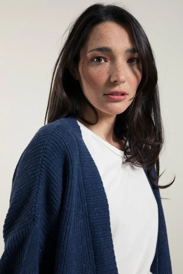 Leichte Damen-Cardigan Cara Dunkelblau