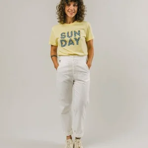 Leichte Damenhose Capri Weiss