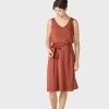 Leichtes Kleid Misha Terrakotta