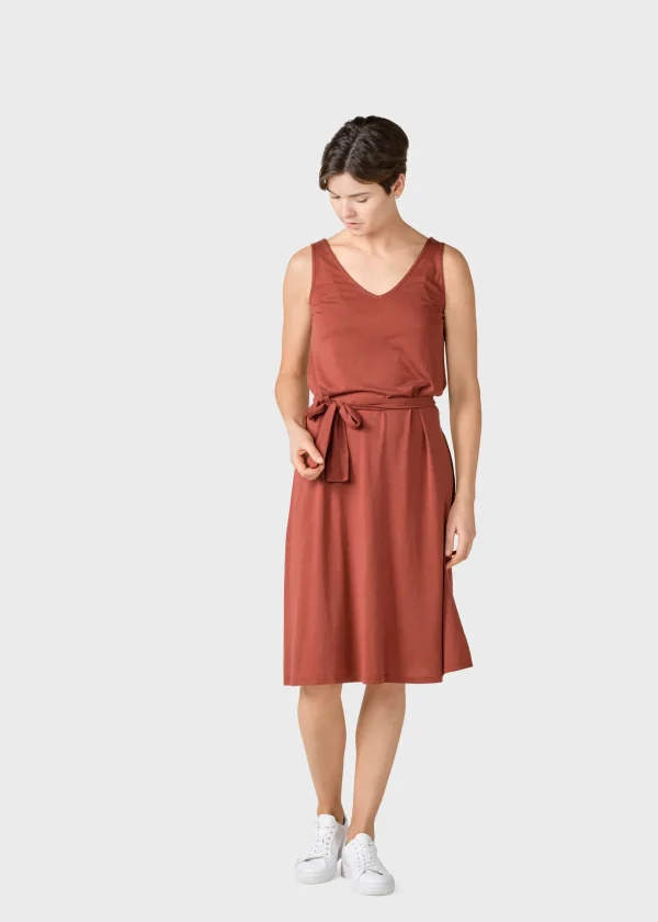 Leichtes Kleid Misha Terrakotta