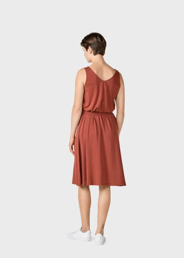 Leichtes Kleid Misha Terrakotta