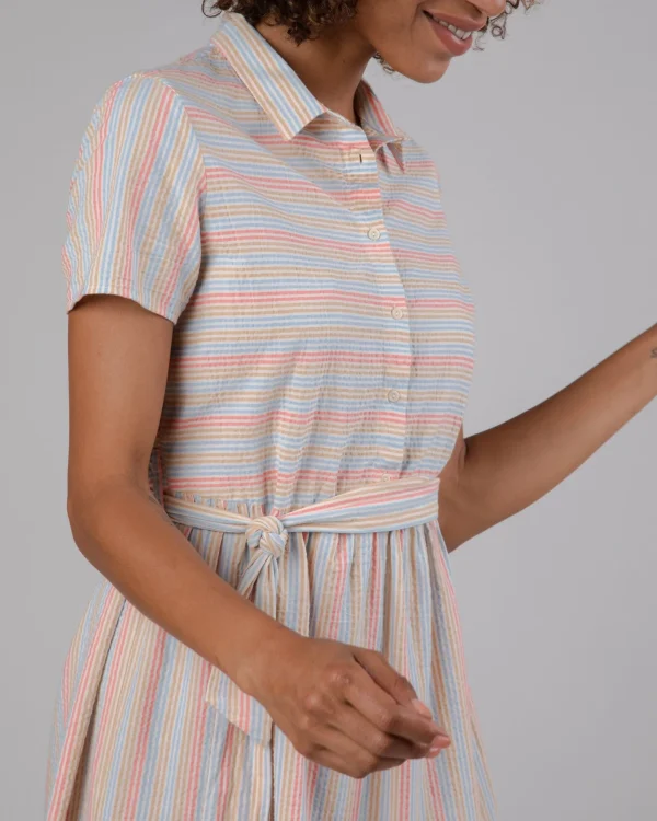 Lockeres kurzes Kleid Sunset Apricot