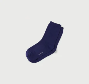 Marineblaue Socken aus Bio-Baumwolle im 2er-Pack