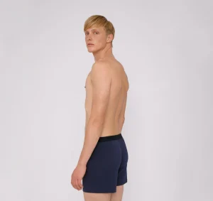 Marineblaue Tencel-Boxershorts im Duo-Pack