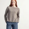 Melierter Kaschmirpullover Eloisa Grau