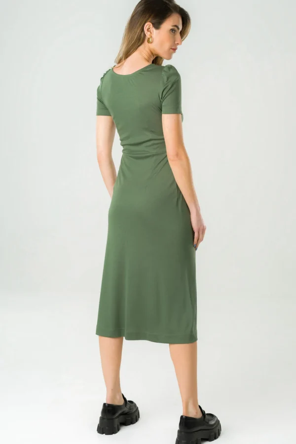 Midi Kleid Victoria khaki